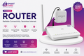 🔋 1stclass 20000mAh Router Power Bank – 5-8 Hours Backup