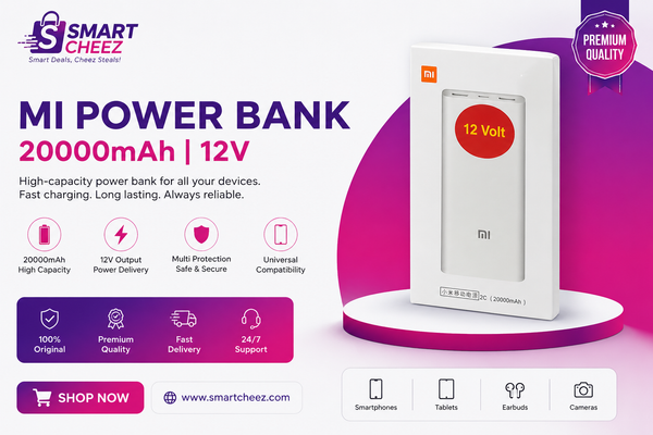 Smart Cheez™ 2-in-1 WiFi Router Power Bank (20,000mAh) – Non-Stop Internet